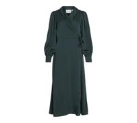 Vila Women's Vienna Ravenna L/S Ankle Wrap Dress-noos, Scarab, 6