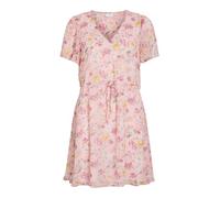 Vila Women's Vifalia V-Neck S/S Short Dress-Noos, Misty Rose, 16