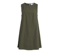 Vila Women's Vifernanda O-Neck Short Dress, deep Depths, 10