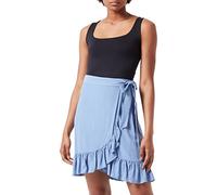 Vila Women's Vifini Hw Wrap Skirt/Su-Noos, English Manor, 8