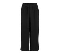Vila Women's Vijosa Belted Culotte Pants-Noos, Black Beauty, 16