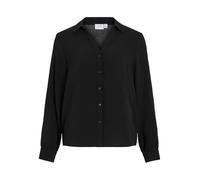 Vila Women's Vijosa L/S V-Neck Shirt-Noos, Black Beauty, 14
