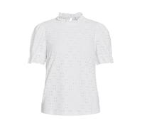 Vila Women's Vikawa S/S Flounce Top/Su-Noos T-Shirt, Optical Snow, L