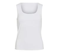VILA Women's VIKENZA O-Neck S/L Tank TOP - NOOS Tank Top, Optical Snow,