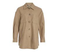 VILA Women's VIKIMMI Shirt L/S Jacket - NOOS Jacket, Tigers Eye, XL