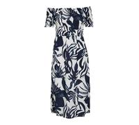 Vila Women's Vilisa Off Shoulder Midi Smock Dress/Dfs, Blazer Navy, 10