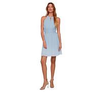 Vila Women's Vimilina Halterneck Dress/SU-NOOS Dress, Kentucky Blue/Detail: Elastic, 44, Kentucky Blue; Detail: Elastic, 18