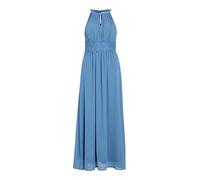 Vila Women's Vimilina Halterneck Maxi Dress-Noos Evening, Coronet Blue/Detail: Elastic, 8