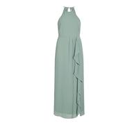 VILA Women's VIMILINA S/L Maxi Dress/SU - NOOS Dress, Green Milieu,