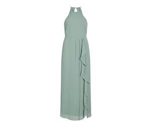 VILA Women's VIMILINA S/L Maxi Dress/SU - NOOS Dress, Green Milieu,