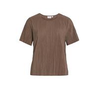 Vila Women's Viplisa O-Neck S/S Top Noos, Fossil, S