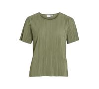 Vila Women's Viplisa O-Neck S/S Top Noos T-Shirt, Oil Green, L