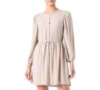 Vila Women's Vipricil O-Neck 7/8 Dress-Noos, Feather Gray, 14