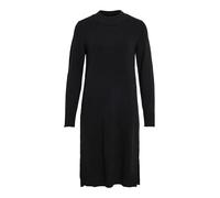 VILA Women's VIRIL Crew Neck L/S MIDI Dress-NOOS, Black, XXL