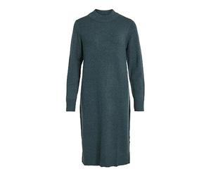Vila Women's Viril Crew Neck L/S Midi Dress - Noos Dress
