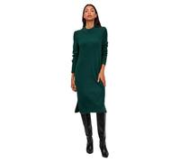 Vila Women's Viril Crew Neck L/S Midi Dress-Noos, Pineneedle/Detail: Dark Melange, S
