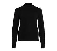 Vila Womens Viril Crew Top Black 10