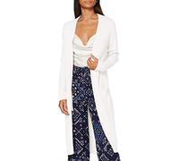 Vila Women's Viril Long L/S Knit Cardigan-Noos Sweater, White Alyssum, M