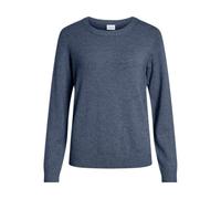 Vila Women's Viril O-Neck L/S Knit Top-Noos, Vintage Indigo, M