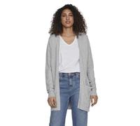 Vila Women's Viril Open L/s Knit Cardigan-Noos Sweater, Medium Grey Melange, S