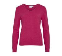 Vila Women's Viril V-Neck L/S Knit Top-Noos, Jazzy, S