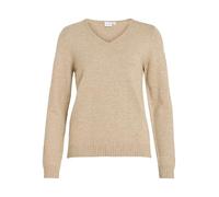 Vila Ril V Neck Sweater Brown S Woman