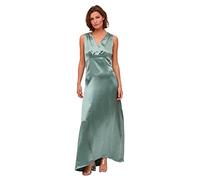 Vila Women's Visittas V-Neck S/L Maxi Dress-Noos wrap, Green Milieu, 10