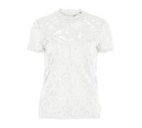 Vila Clothes Women's Vistasia S/s Lace Top - Noos Vest, White (Cloud Dancer Cloud Dancer), 14 (Manufacturer Size: Large)