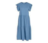 Vila Women's Visummer S/S Midi Dress-Noos, Blissful Blue, XS