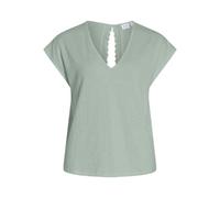 Vila Women's Visyma V-Neck Cap Sleeve Top, Silt Green, S