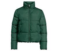 Vila Women's Vitate L/S Short Puffer Jacket Noos Jacket, Green, Numeric_36