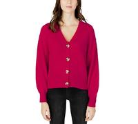 Vila Women's Vituli L/S Rev Knit Cardigan/Su/Pb Cardigan, Pink, M