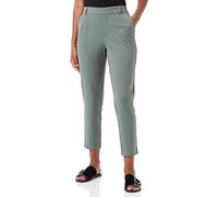 Vila Women's Vivarone Hw Slim Pants-Noos Fabric Trousers, Duck Green, 16
