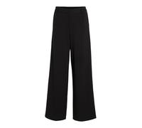 Vila Women's Vivarone Hw Wide Pant-Noos Fabric Trousers, Black, 14
