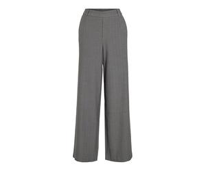 Vila Women's Vivarone Pattern Hw Wide Pant-Noos, Medium Grey Melange, 10