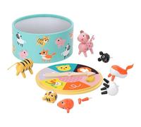Vilac Animal's Lottery, Mini Wooden Bingo, Travel and Educational Game for Children, 3+ Years, Animal Theme Illustrationd By Graphic Designer Ingela P.Arrhenius