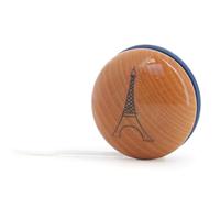 Vilac - Blue Eiffel Tower Yoyo in Solid Wood - Official Eiffel Tower x Vilac Collaboration - Blue Lacquered & Varnished Beech - Traditional Toy - Souvenir Paris Gift Idea from 5 Years - 50355