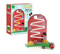 VILAC - Harvest at the Farm - Ingela P.Arrhenius - 1 Firm Wooden Stand + 3 Wooden Hay Boots + 1 Wooden Trailer Truck - Wooden - From 18 Months - 7638