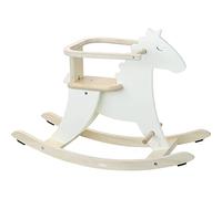Vilac Hudada Rocking Horse With Detachable Safety Hoop / Handrail For 12 Months - 4 Years Toddlers, 65 x 7 x 40 cm, White