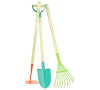 Vilac Large Garden Tools Set, Children's Gardening Set, 3 Piece Set Including a Hoe, Rake and Spade, 3 Years+