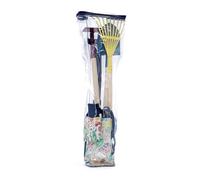 Vilac - Large Garden Tools Set, Wooden Children's Gardening Kit, Includes Shovel, Rake, Pair of Gloves, Multicoloured