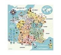 Vilac Magnetic Map of France Ingela P.A from 5 years - 7611, 7611, Multicoloured