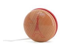 Vilac - Red Eiffel Tower Yoyo in Solid Wood - Official Eiffel Tower x Vilac Collaboration - Red Lacquered & Varnished Beech - Traditional Toy - Souvenir Paris Gift Idea from 5 Years - 50354