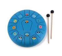 Vilac - Tongue Drum 13 Notes Metal 25 cm - C Major Chord, 2 Sticks, 16 Sheet Music & Case - Musical Ear, Rhythm & Concentration - Musical Gift for Children from 5 Years - 8382