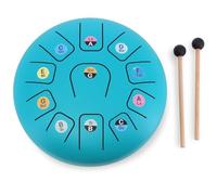 Vilac Tongue Drum, Metal, 11 Notes, 8 Inch, with Mallets and Score Sheets, Ages 5-10