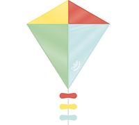 Vilac Diamond Shaped Kite, Large Kite for Kids' Outdoor Play, Easy and Perfect For Beginners, 3+ Years, Nylon, Multicolour, 60 x 70 cm