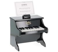 Vilac Vilac8296 Black Piano with Scores | Keys and music stand included - elegant black surface - promotes musical early education - great gift idea