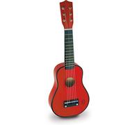 Vilac Vilac8306 Red Guitar | Attractive bright colour | develops musical awakening coordination and creativity | screen-free activity | fun gift idea