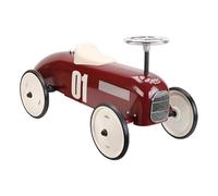 Vilac Vintage Ride-On Car, Durable Metal Body, Large Stable QuietRubber Wheels, Develops Psychomotor, Balance, Coordination, For 1.5 to 3 Years Kids under 20 kgs, 76 x 40 x 38 cm, Burgundy