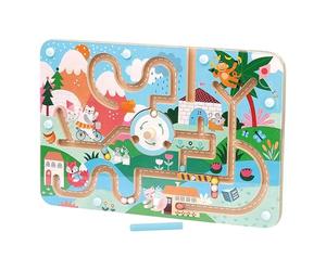 Vilac Wooden Magnetic Maze Puzzle, Marbles Protected Under Plexiglass, Has 1 Stylus, Matching and Logic Montessori Game, Fine Motor Skills, 2 Yrs+, 31 x 3 x 21 cm, Funny Animals By Michelle Carlslund